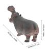 Abaodam Vinyl Hippo Figurine Realistic Animal Model for Educational Play and Imaginative Learning Fall-Resistant Simulation Animal Figure for Boys view 2