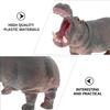 Abaodam Vinyl Hippo Figurine Realistic Animal Model for Educational Play and Imaginative Learning Fall-Resistant Simulation Animal Figure for Boys view 3