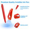 GUKAZH 30 PACk Invisible Ink Spy Pens with UV Light, Party Favors for Kids, Magic Marker for Secret Messages, Classroom Prizes Birthday Easter Halloween Christmas Goodie Bag Stuffers Age 3+ view 4