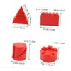 BESPORTBLE 4pcs Beach Set Crimson Sand Molds Bucket Sand Tools Creative Pyramid Castle Sandbox Playset for Boys and Outdoor Fun and Imagination Building view 2