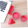 BESPORTBLE 4pcs Beach Set Crimson Sand Molds Bucket Sand Tools Creative Pyramid Castle Sandbox Playset for Boys and Outdoor Fun and Imagination Building view 3