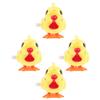 HOMOBABE 5Pcs Novelty Wind-up Chickens Jumping for Fun Clockwork Bright Poultry Model Party Favors Compact Mini Jumping Chicken for Play and Decoration view 1