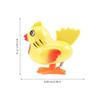 HOMOBABE 5Pcs Novelty Wind-up Chickens Jumping for Fun Clockwork Bright Poultry Model Party Favors Compact Mini Jumping Chicken for Play and Decoration view 4