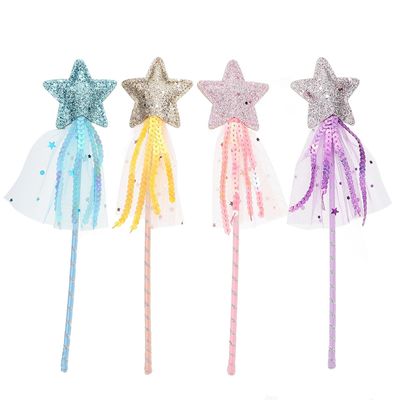 Beaupretty 4pcs DIY Fairy Wand for Magical Craft Kit Solid Sturdy Smooth Surface Creative Coloring and Decoration for Halloween Costume and Imaginative Play