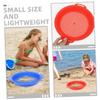 Abaodam 2pcs Portable Sand Sifters Lightweight Plastic Mesh Sand Strainers for Beach Play Outdoor Enjoyment Blue and Red view 3