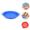 Abaodam 2pcs Portable Sand Sifters Lightweight Plastic Mesh Sand Strainers for Beach Play Outdoor Enjoyment Blue and Red view 4