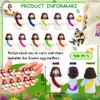 500 Pcs Little Jesus Figures Rubber Mini Jesus Figurines in Bulk Tiny Baby Jesus Loves You Figures With Canvas Bag for Hide and Seek Easter Egg Fillers Egg Hunt Party Favors Gifts (10 Color*500) view 2
