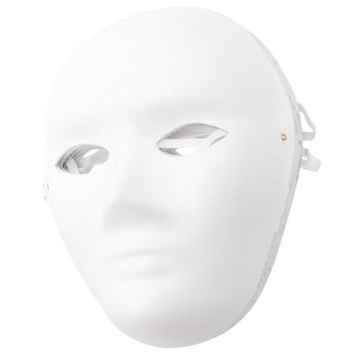 10Pcs Blank Full Face Paper Masks DIY Paintable Lightweight Cosplay Masquerade Party Accessories for Men Craft and Halloween Decoration