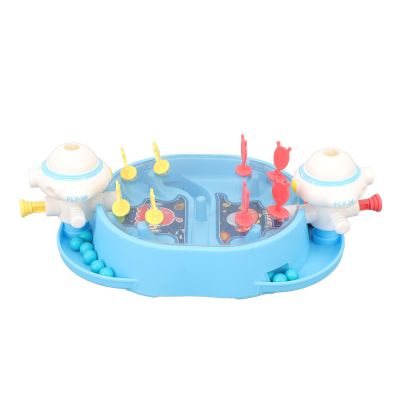 RiToEasysports Kids Mini Battle Toy,Interactive Marble Shootings and Launching Toy for 2 Players (Blue)
