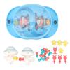 RiToEasysports Kids Mini Battle Toy,Interactive Marble Shootings and Launching Toy for 2 Players (Blue) view 4