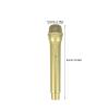 HEANUJJ 2pcs Microphone Prop for Kids: Halloween Pretend Play Toy - Fake Plastic Mic - Simulate Speech Practice Fake Mic for Christmas Karaoke Costume Birthday Party (Gold) view 2