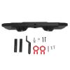 Keenso RC Rear Bumper, Premium Alloy Black, 1/10 Scale Cars Off Road Towing Capabilities Rustproof Texture for Terrain Navigation view 1