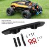Keenso RC Rear Bumper, Premium Alloy Black, 1/10 Scale Cars Off Road Towing Capabilities Rustproof Texture for Terrain Navigation view 2