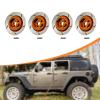 kowaku 4X 1/12 RC Brake Disc RC Car Brake Disc Replace Parts Professional Accessory Decoration 12mm Hex for Truck Car MN128, Gold view 4