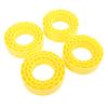 Drfeify Silicone RC Tire Inserts, High Strength, Double Layer Design, 1.55Inch, Water Proof Stable Operation, Set of 4 for RC Cars (Yellow) view 2