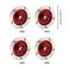 Menolana 4Pcs 1/12 RC Wheel Brake Disc,12mm Hex DIY Modified,Spare Parts,Aluminum RC Car Brake Disc for MN128 Truck Car, red view 3
