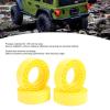 Keenso RC Tire Insert, Upgrade Double Layer Hollow Silicone Wheel Insert 1.55 Inch Water Proof (Yellow) view 2