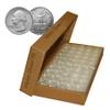 50 Quarter Direct-Fit Airtight 24mm Coin Capsule Holder Quarters with Box - Quantity: 50 view 2