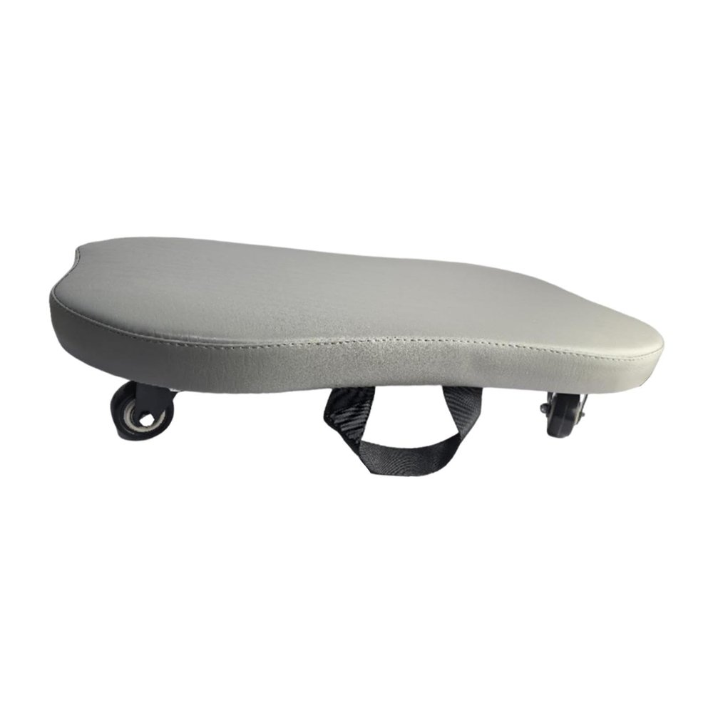 IEUDNS Pilates Roller Balance Board Pilates Exercise Board with Wheels Core Training Balance Board Fitness Roller Equipment PU Leather Suitable for A, Gray