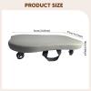 IEUDNS Pilates Roller Balance Board Pilates Exercise Board with Wheels Core Training Balance Board Fitness Roller Equipment PU Leather Suitable for A, Gray view 3