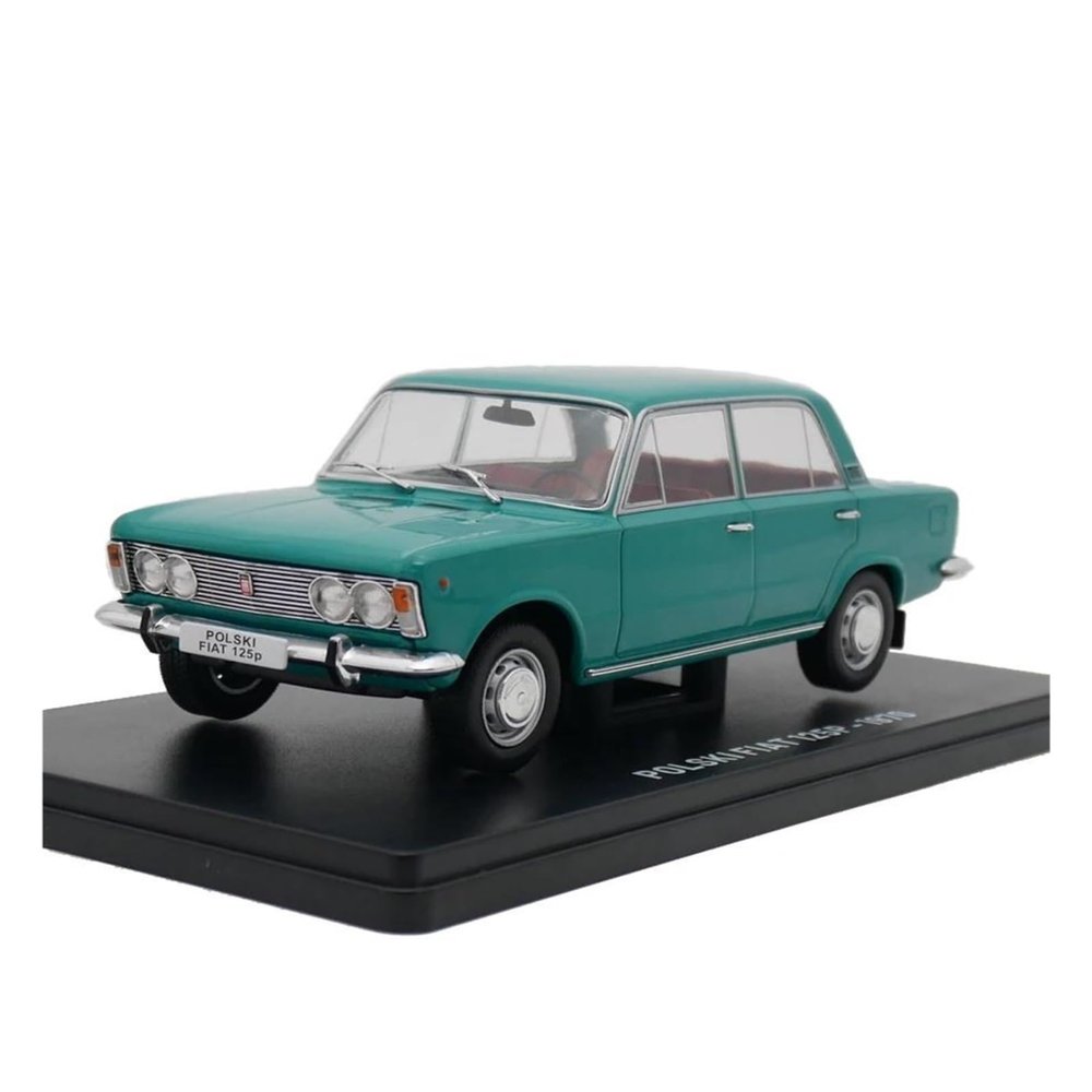 1:24 for 125P 1970 Alloy Souvenir Car Model Collectible Toy Green Retro Sedan Ornamental Green