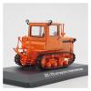 1:43 for DT-75 Track Tractor Alloy Car Orange Model Collectible Static Handicraft Display view 3