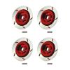 Simhoa 4X 1/12 RC Brake Disc Aluminum DIY Modified Accessory Professional Decoration 12mm Hex for MN86KS Truck Hobby Model, red view 1