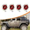 Simhoa 4X 1/12 RC Brake Disc Aluminum DIY Modified Accessory Professional Decoration 12mm Hex for MN86KS Truck Hobby Model, red view 4