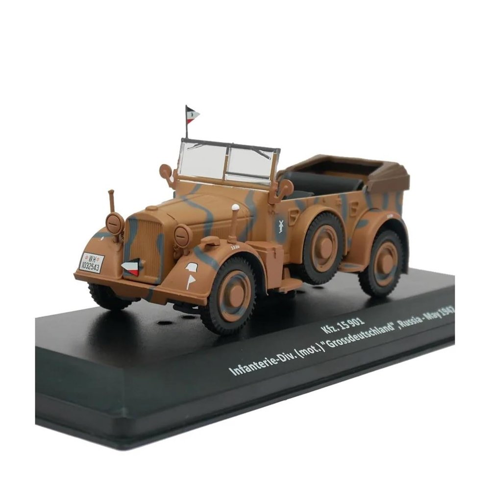 1:43 for 901 KFZ.15 Command Vehicle Military Vehicle Classic Alloy Car Model Collectible Toy