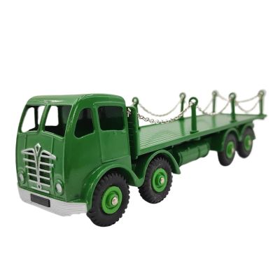 1:43 for 905 Foden Flat Truck with Chains Alloy Car Model Collectible Green Toy Souvenir (A)