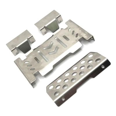 RC Upgrade Parts For YK4106 YK4107 1/10 Stainless Steel Metal Bumper For Chassis Protection Skid Plate RC Car Upgrade OP Accessories