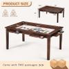 ACIPENSER Board Game Table with Removable Table Top,Seats 4 to 6 Players with 54x31in Gaming Area, Includes Play Mat, Detachable Cup Holders& Trays,Convertible Game/Dining Puzzle TableWarm Walnut view 2