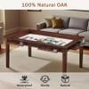 ACIPENSER Board Game Table with Removable Table Top,Seats 4 to 6 Players with 54x31in Gaming Area, Includes Play Mat, Detachable Cup Holders& Trays,Convertible Game/Dining Puzzle TableWarm Walnut view 4