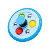 LIOOBO Tyre Shape Plastic Gyro for Small Rotating Spinning Hand-Eye Coordination Exercise Creative Funny Design Blue Bounce Gyroscope for Boys view 1