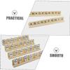 Abaodam 8pcs Wooden Domino Racks Displaying Base Set Wood Domino Holders for Tiles and Alphabet Crafts DIY Game Stands for Mexican Train Mahjong view 4