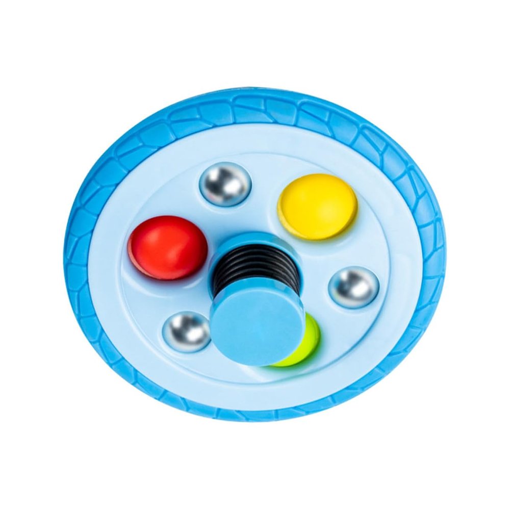 BESPORTBLE Funny Tire-Shaped Gyro for Creative Small Plastic Rotating with Smooth Edges Safe Bounce Spinning to Reduce Screen and Bring Happy Childhood