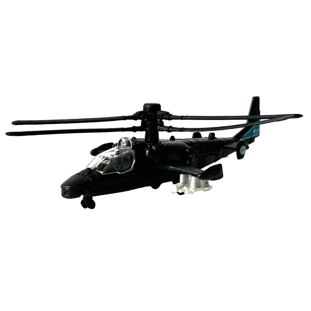 1/130 Scale Russian Kamov Ka-52 Alligator Helicopter Model Alloy Model Diecast Plane Toy for Collection