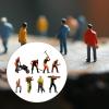 Colaxi 8Pcs 1:64 Scale Worker People Figure Tiny People Resin Miniature Figurines for Diorama DIY Scenery Building Table Centerpiece view 4