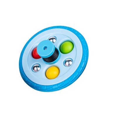 JOINPAYA Small Blue Plastic Gyro for Rotating Gyroscope Plaything with Fast Spinning Action Educational Fidget for Boys and Imaginative Celebration Favor for Birthdays and Holidays