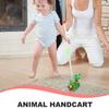 DECHOUS Cartoon Animal Walker Frog Push Cart for Boys and Walking Helper for Developing Posture and Gripping Skills Safe Push for Months First Birthday view 4