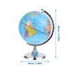 Alipis Plastic Globe for Learning Geography with Rotating Desktop Earth Map Educational Model Featuring Oceans Countries Major Cities for Students and Office Decoration view 2