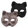 BESPORTBLE 2pcs Fox Animal Masks for Women Masquerade Party Cosplay Props Realistic Design for Easter Carnival Halloween Costume Accessory view 1
