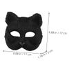 BESPORTBLE 2pcs Fox Animal Masks for Men and Women Playful Masquerade and Easter Carnival Costume Props Realistic Cosplay Accessories for Animal Theme Parties and Dress Up view 2
