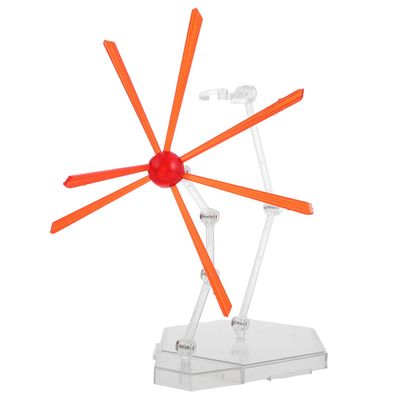 Abaodam Action Figure Display Stand with Special Effects Red Model Support Base for Dolls and Miniatures Versatile Scene Holder for Collectible Figures and Model Display