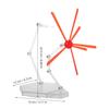 Abaodam Action Figure Display Stand with Special Effects Red Model Support Base for Dolls and Miniatures Versatile Scene Holder for Collectible Figures and Model Display view 2