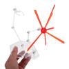 Abaodam Action Figure Display Stand with Special Effects Red Model Support Base for Dolls and Miniatures Versatile Scene Holder for Collectible Figures and Model Display view 4