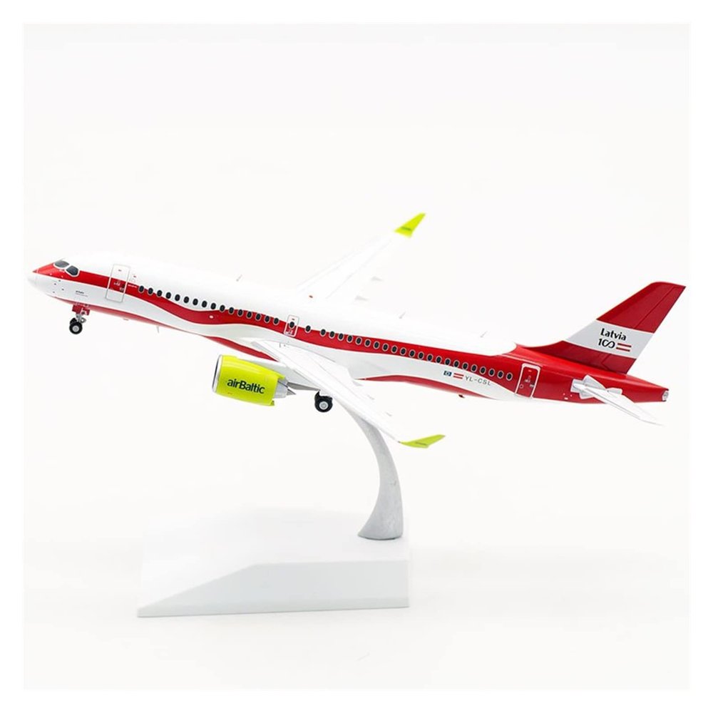 ZFQSEXTWT 1 200 Fit for A220 YL-CSL Airlines Alloy Metal Model Aircraft Collectible Plane with Base Landing Gear Hobby Playgame Kit