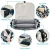 CZXW Baby Stroller Bag Geometric Fragment Pattern Stroller Caddy Organizer Bag with Adjustable Straps Non-slip Hook Large Storage for Strollers view 2