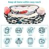 CZXW Baby Stroller Bag Geometric Fragment Pattern Stroller Caddy Organizer Bag with Adjustable Straps Non-slip Hook Large Storage for Strollers view 4