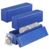 3 PCS Coin Slab Storage Box, 20 Slots Plastic Coin Organizer, Storage Boxes for 60 Coin Slabs, Compatible with PCGS NGC PMG Standard Coin Holder Cases view 1